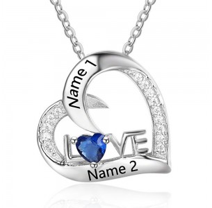 Personalized Birthstone Necklace JEWJONE101872